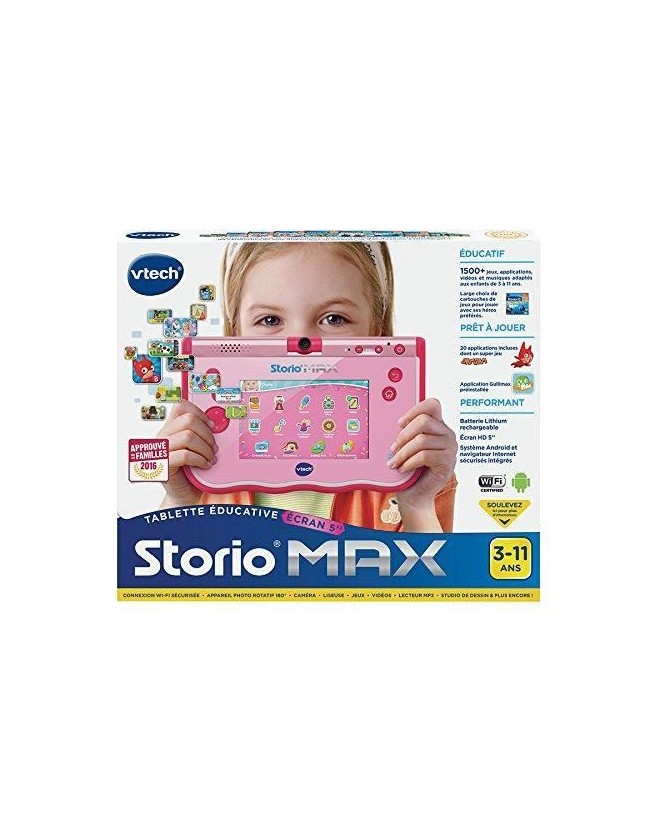 Storio Max - 5 Pouces - Rose - VTech - 80-183855-AM5 - Tablette