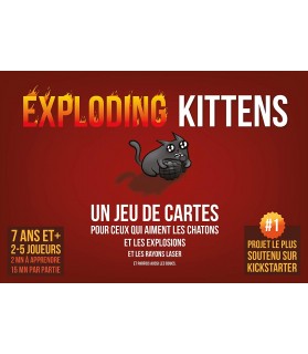 Exploding Kittens - EKEK01FR - Jeu de Cartes - Asmodee