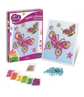 Sequins et couleurs "Papillon"