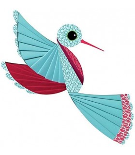 Atelier papier plisse oiseaux - Djeco pour Enfants âgés - Papier Mixte