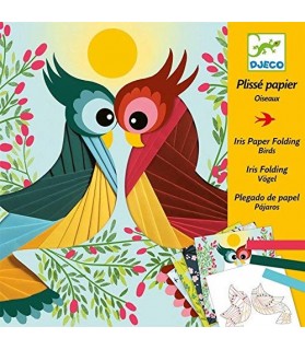 Atelier papier plisse oiseaux - Djeco pour Enfants âgés - Papier Mixte