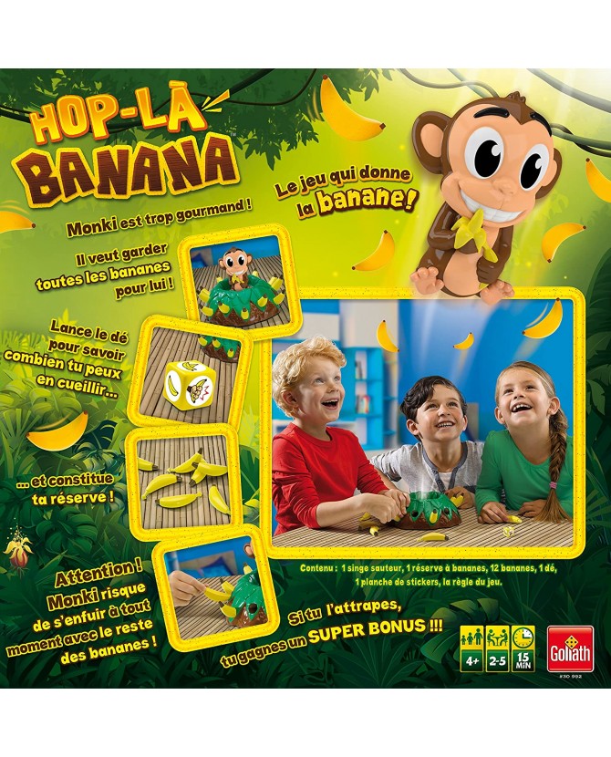 Goliath - Hop La Banana - Children's Games - Ages 4+ - Board Game