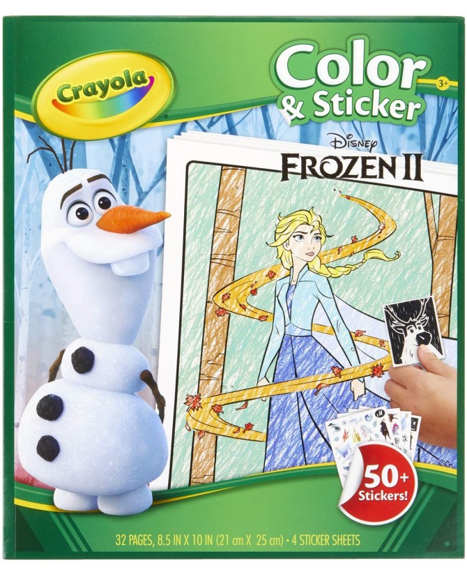Album de coloriage et autocollants la Reine des Neiges 2 - Crayola