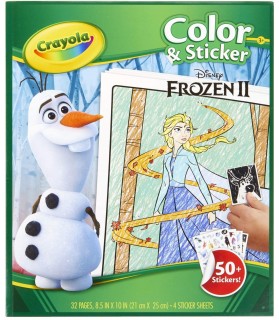 Album de coloriage et autocollants la Reine des Neiges 2 - Crayola