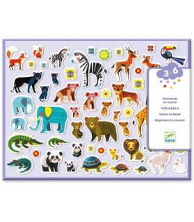 Gommettes en volume Mamans et petits - Djeco
