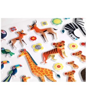 Gommettes en volume Mamans et petits - Djeco