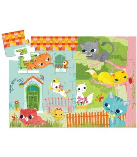 Puzzle 24pc - 3+ - Pachat Et Ses Amis - Djeco -