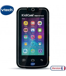 VTech - KidiCom Advance Noir, le portable enfant sans forfait – Version FR