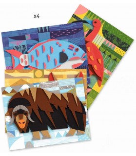 Collage Relief dans la Nature - Djeco