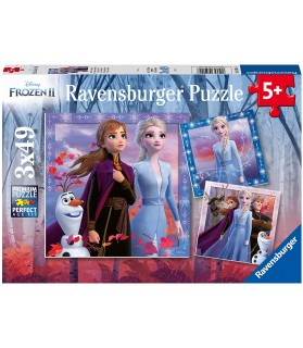 Puzzles 3x49 pièces La Reine des Neiges 2 Enfant - Ravensburger 05011