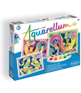 Aquarellum - Dragons - Sentosphère - 6130 - Loisir Créatif