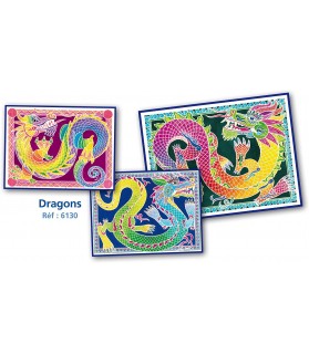 Aquarellum - Dragons - Sentosphère - 6130 - Loisir Créatif