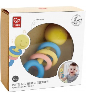 Dentition et Anneaux à cliquetis bébés - Hape - E0024