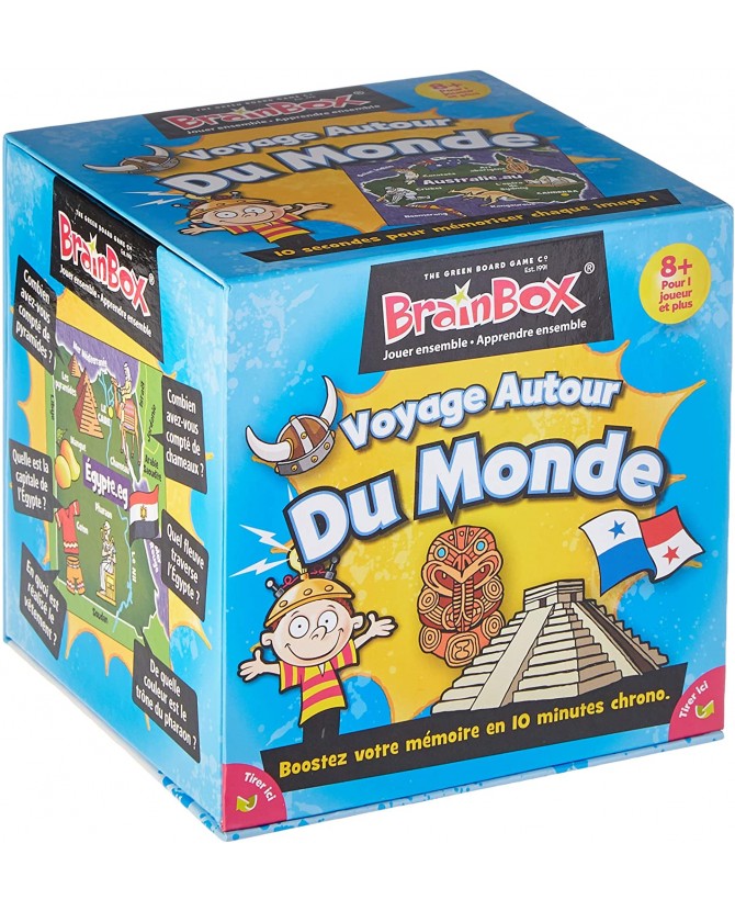 Brain Box - Voyage Autour du Monde - Asmodee - 93303 - Jeu Enfants
