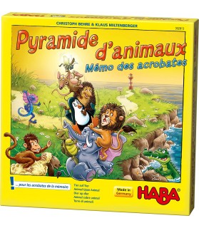 Pyramide d’Animaux – HABA - Mémo des acrobates - 302813