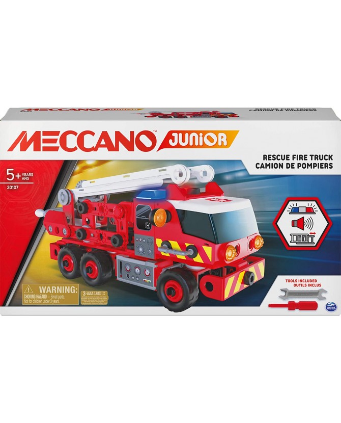 Camion de Pompiers Meccano Junior - Meccano - 6056415 - Jeu Jouet