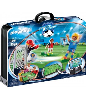 Grand Terrain de Football Transportable - Playmobil - 70244