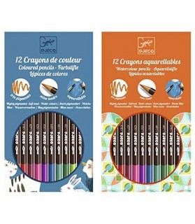 Crayons aquarellables classique - Djeco
