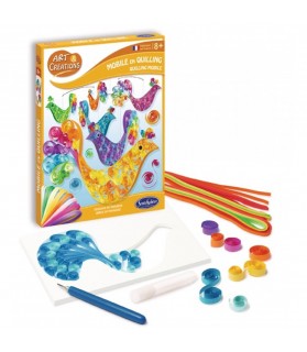 mobile en quilling oiseaux