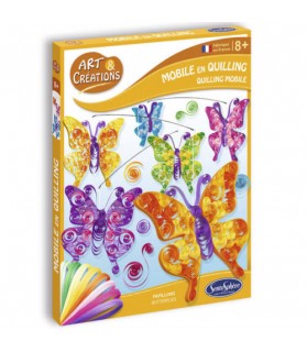 mobile en quilling papillons