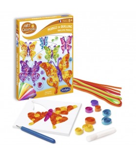 mobile en quilling papillons