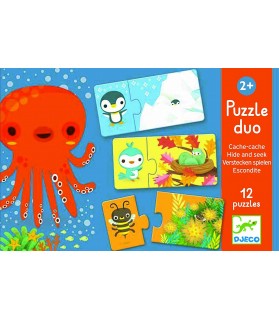 Puzzle duo - Cache-cache - Djeco