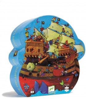 Puzzles silhouettes 54 pcs Le bateau de Barberousse - Djeco