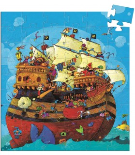 Puzzles silhouettes 54 pcs Le bateau de Barberousse - Djeco