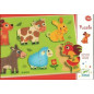 Puzzle Relief Coucou Cow - Djeco Puzzle Relief Coucou Cow - Djeco