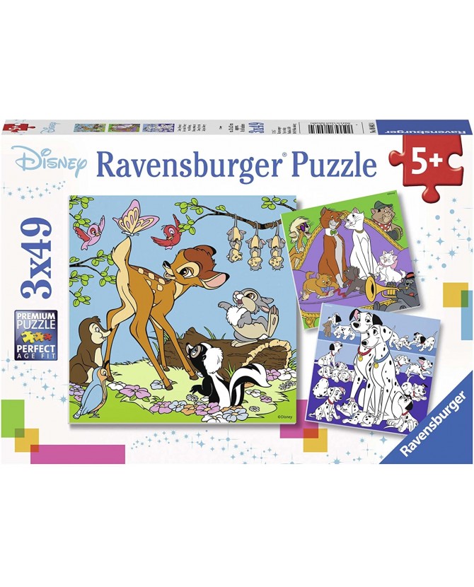 3 Puzzles de 49 pièces Les Amis Disney Mickey Mouse Ravensburger