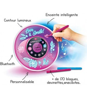 Kidi Smart Glow Art, Enceinte Musicale Intelligente, Personnalisable, Effet Néon - VTech