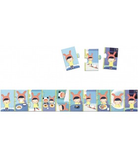 Djeco - La journée - Puzzle 10 Pièces