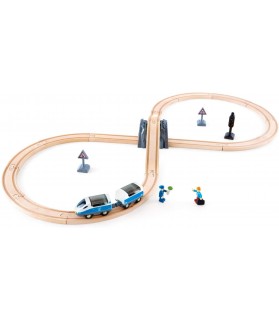 Circuit de train en bois - en 8 - TGV, HAPE  La Boissellerie Magasin de  jouets en bois et jeux pour enfant & adulte