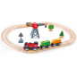 Circuit de Train de Marchandises - Hape - E3731 - Jouet en Bois - Circuit de Train
