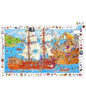 Puzzle Observation 100p Les Pirates - DJECO