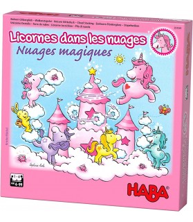 Licornes dans Les Nuages - Nuages Magiques - HABA - Jeu coopératif - 4 Ans et Plus