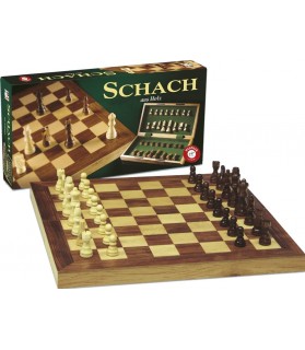 Échecs en Étui en Bois Grand - 44cm - Piatnik - 6389