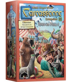 Carcassonne - Extension : Tous en Piste - Asmodee - Jeu de société - Jeu de tuiles