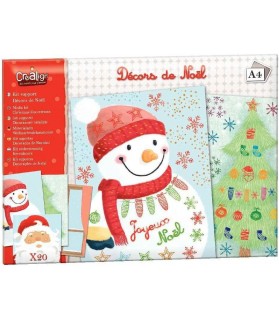 20 Feuilles décors de Noël