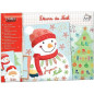 20 Feuilles décors de Noël