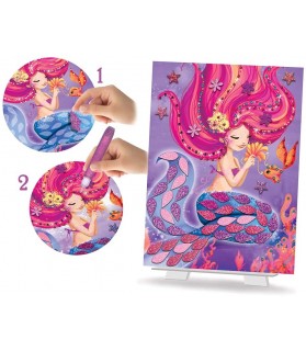 Les sirènes scintillantes - Cartes à Créer - Rose -  Créa Lign'