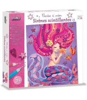 Les sirènes scintillantes - Cartes à Créer - Rose -  Créa Lign'