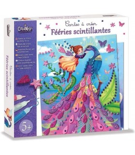 Fééries scintillantes - Cartes à Créer - Rose -  Créa Lign'