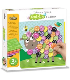 A la Ferme - Tableau Facile Feutrine  - Crealign
