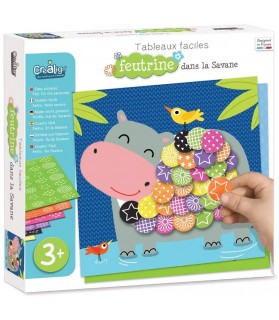 A la savane - Tableau Facile Feutrine  - Crealign