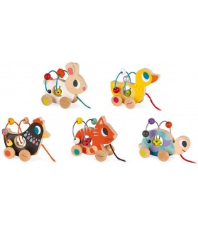 1x Animal a tirer - Mini Looping Animaux -  Janod