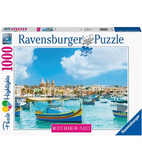 Malte la méditerranéenne - Ravensburger - Puzzle Adulte - Puzzle 1000 p -