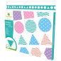 100 Maxi Gommettes autocollantes - Texture Velours - Dès 12 mois -  Kit Loisirs Créatifs Enfants