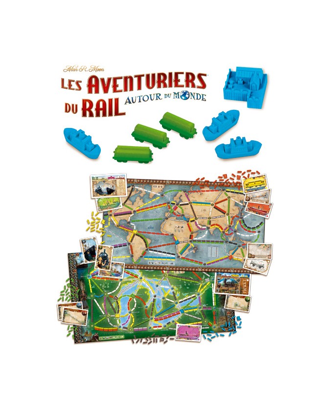 Les aventuriers du rail autour du monde ASMODEE
