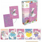 Tableaux Magiques à gratter pour Enfants - Sycomore-  CREA029, Rose